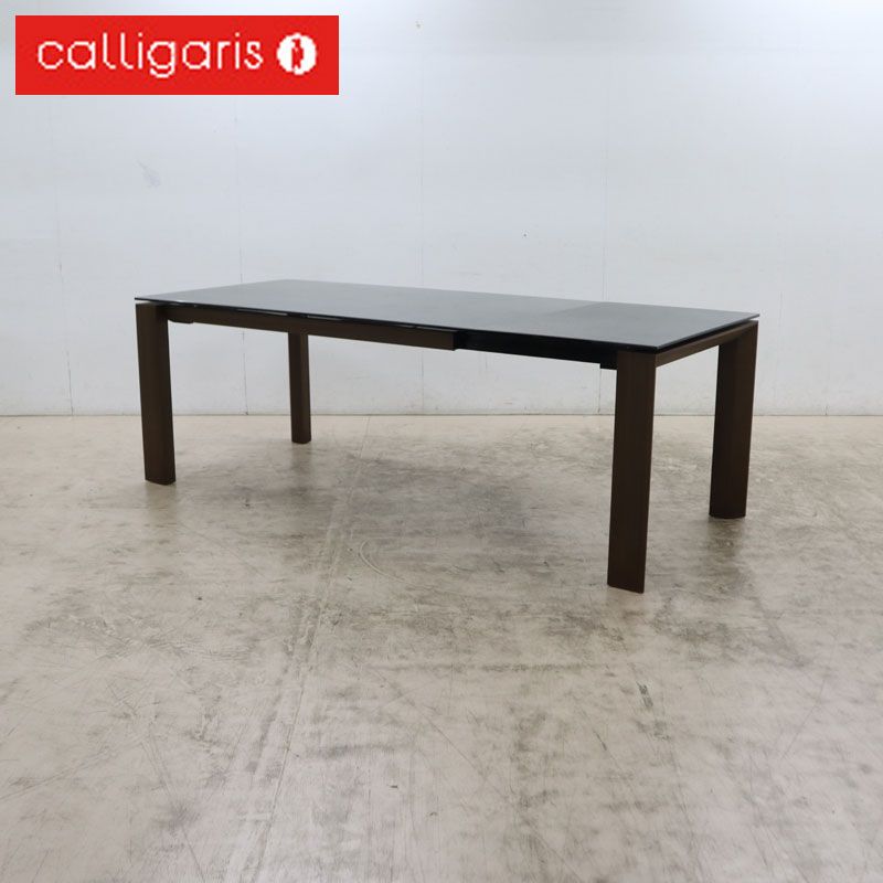 展示美品 Calligaris カリガリス OMNIA オムニア ダイニングテーブル エクステンションテーブル 伸長式 セラミック モダン 50万