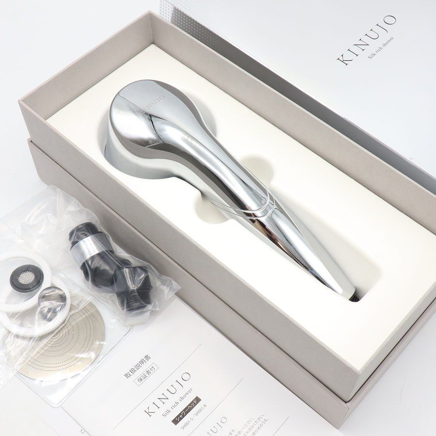 美品】KINUJO Silk rich shower SH001-S シルバー シャワーヘッド