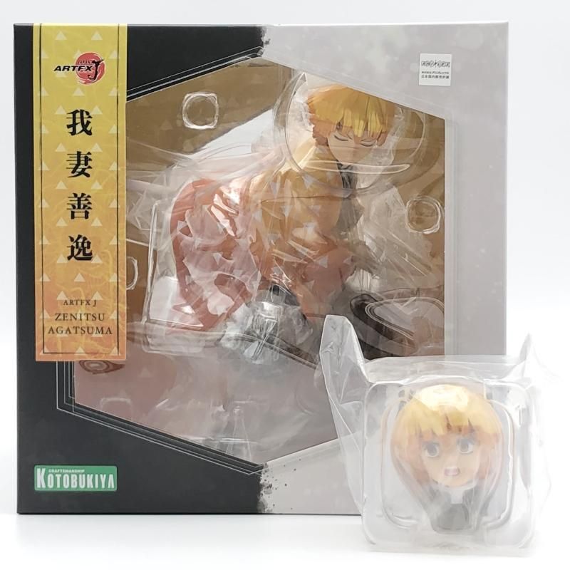 中古】未開封 ARTFX J 1/8 我妻善逸 特典付 コトブキヤ 壽屋 鬼滅の刃