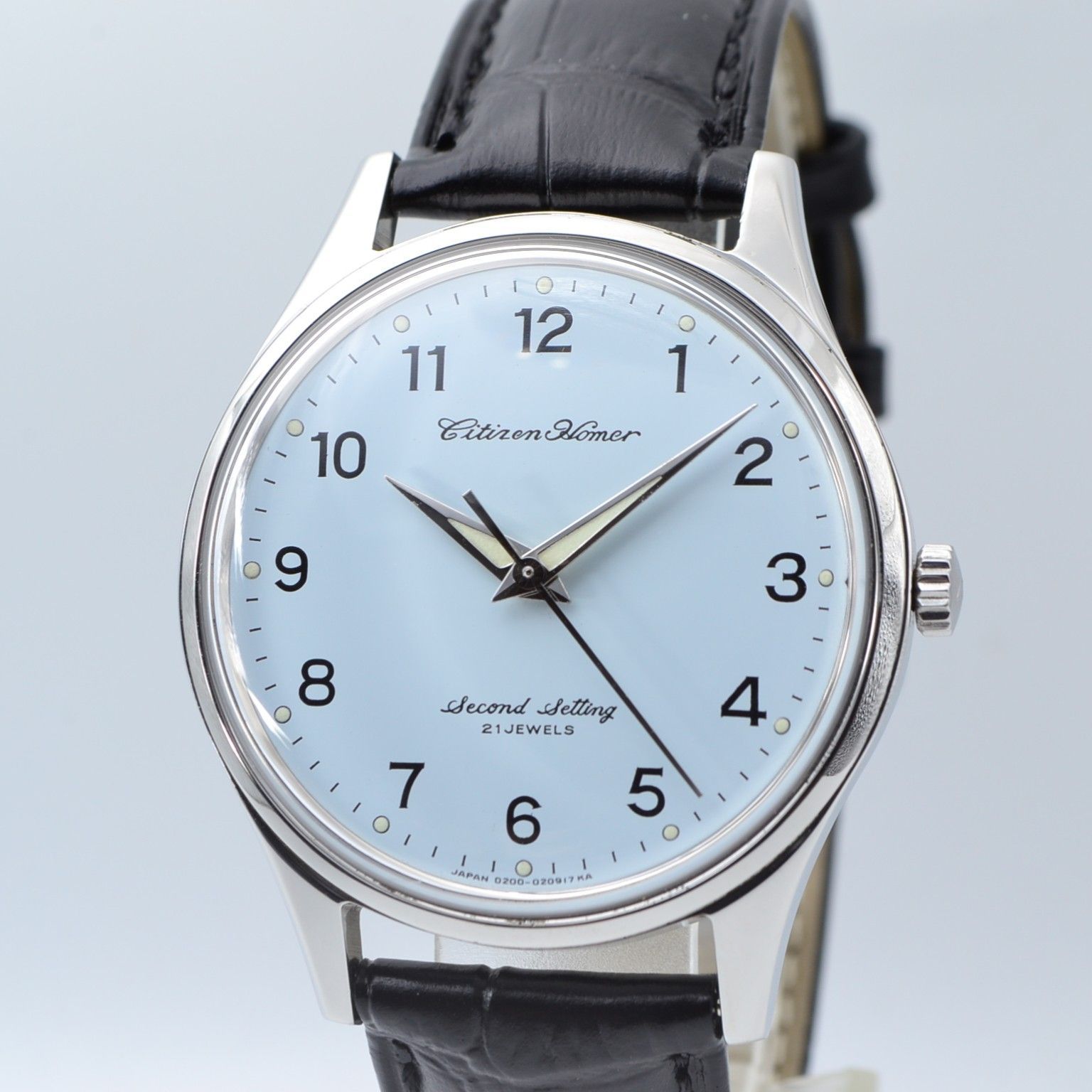 OH済 ビンテージ Citizen 国鉄ホーマー　スカイブルーレイルウェイズ　セコンドセッティング 42,120円