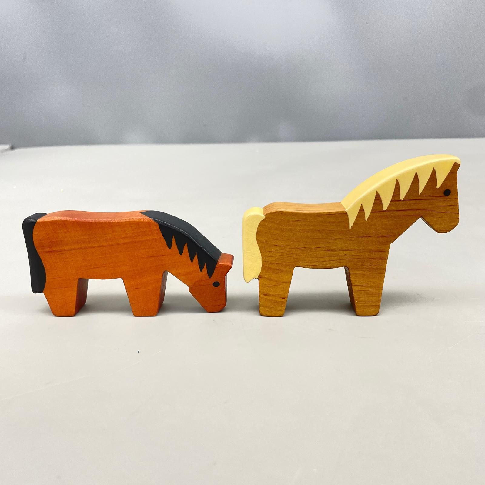 SPIEL FORM スピールフォーム 木製玩具 ウマ親子 まとめ3点セット