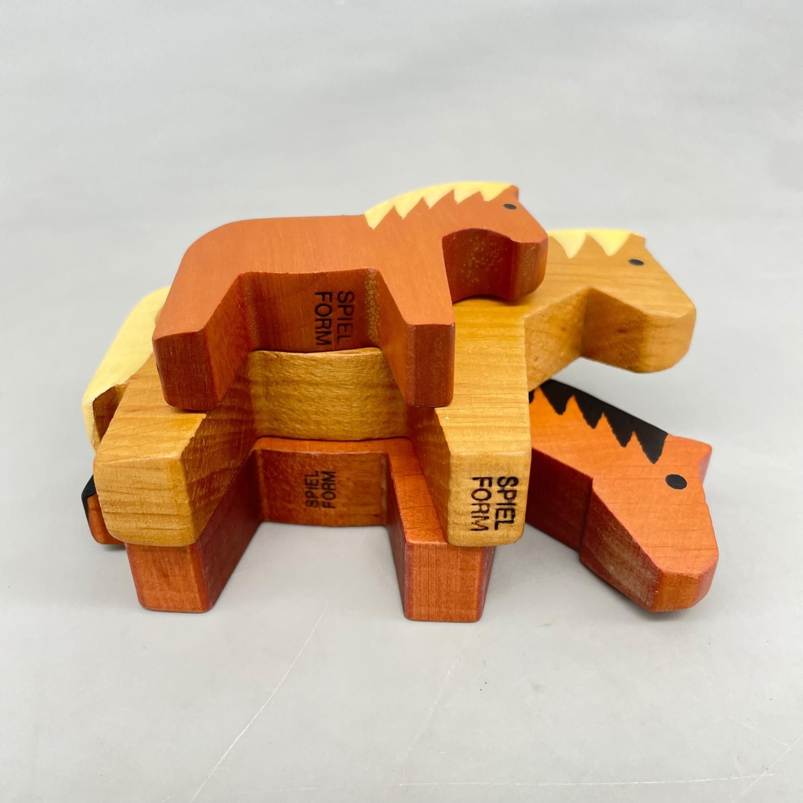 SPIEL FORM スピールフォーム 木製玩具 ウマ親子 まとめ3点セット