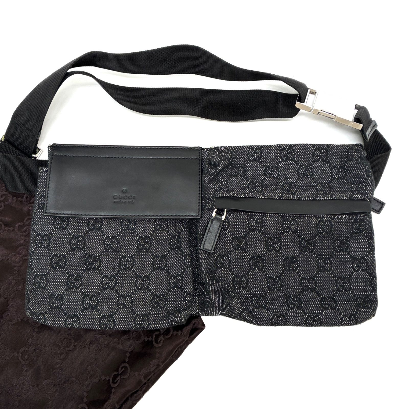 ◆GUCCI◆グッチ GGキャンバス ウエストバッグ ボディバッグ ブラック 28566◆◆◆ 29,250円