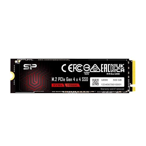 Silicon Power 500GB UD90 NVMe 4.0 Gen4 PCIe M.2 SSD R/W up to 5,000/2,700 MB/s (SP500GBP44UD9005)★m 16,569円