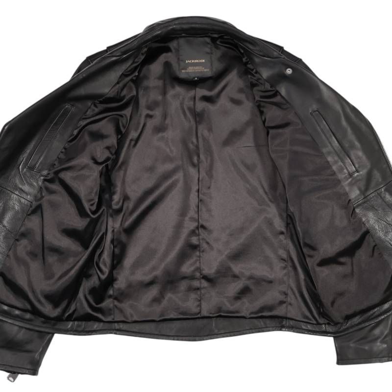 JACKROSE】羊革 革ジャン 黒 mさま専用】JACKROSE 羊革 レザー 
