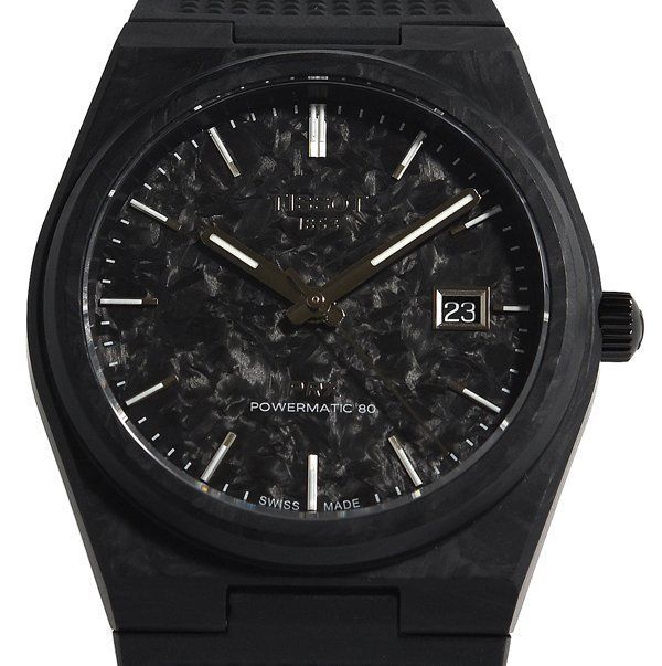 未使用 TISSOT ティソ PRX カーボン パワーマティック 80 T137907A T137.907.97.201.00 自動巻き メンズ