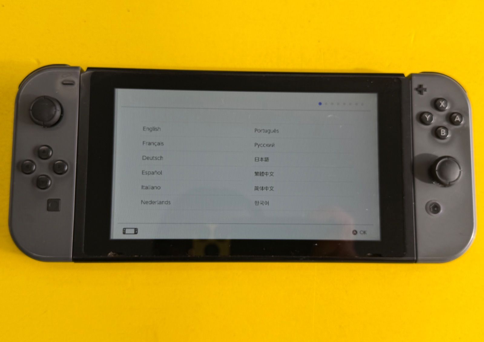 画面訳あり/ジャンク品】Nintendo Switch 本体（旧型）グレー 初期化