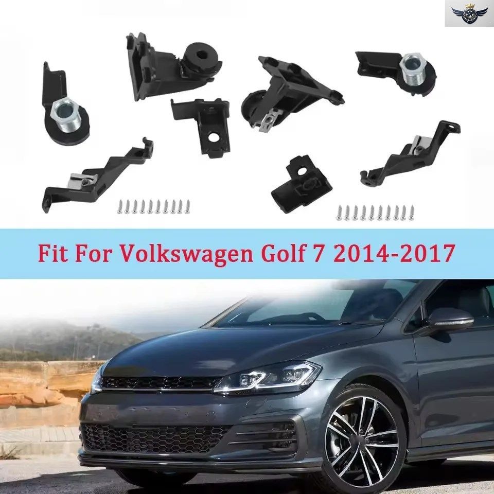 ゴルフ7 2014-2017用 5G0998226(右)/5G0998225(左) 車用ヘッドライトブラケット プラスチック製ヘッドライト修理キット ライトヘッドブラケ
