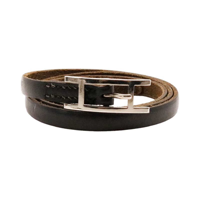 エルメス ブレスレット Hロゴ レザー HERMES