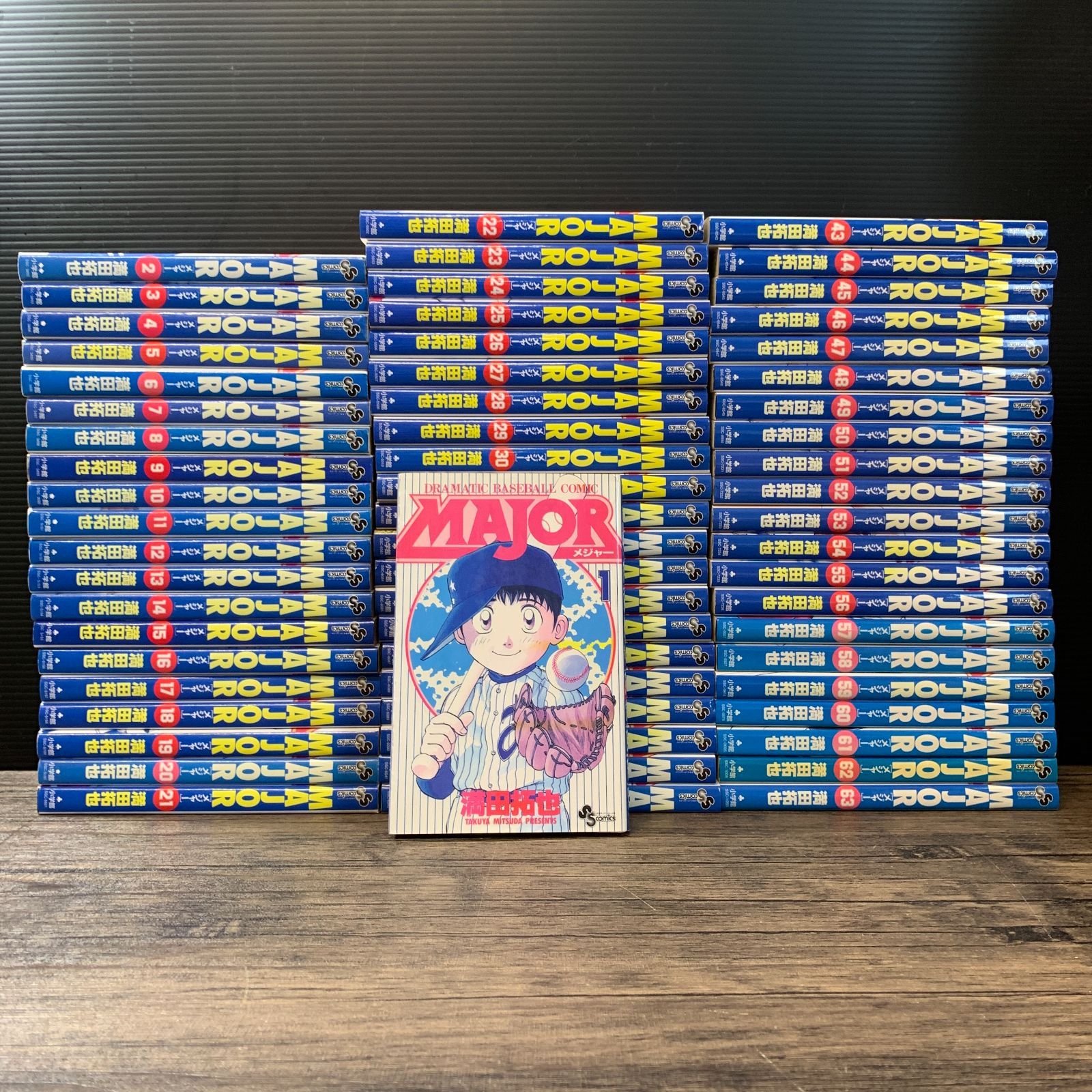 むつ1-072608] MAJOR メジャー 全巻 セット 1巻～63巻セット 満田拓也