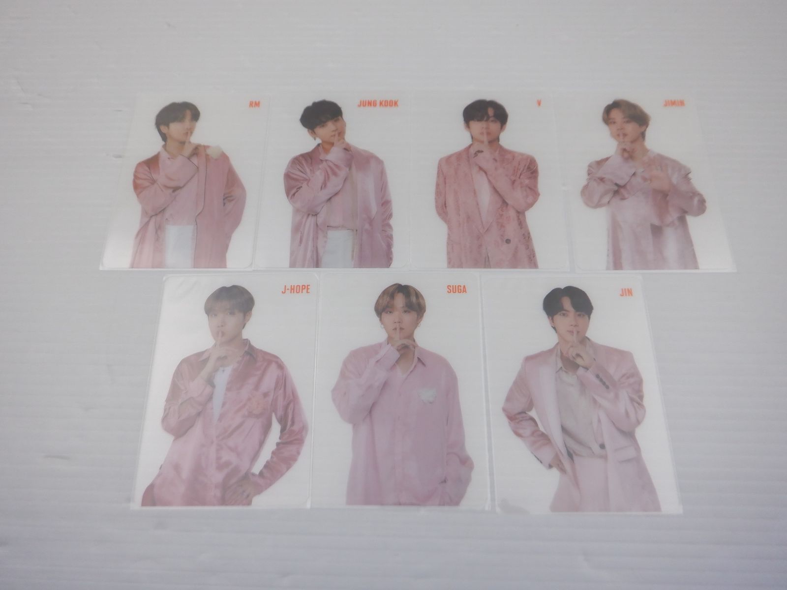 BTS トレカ 2020 FESTA MOOD LIGHT クリアミニフォトカード 7枚セット