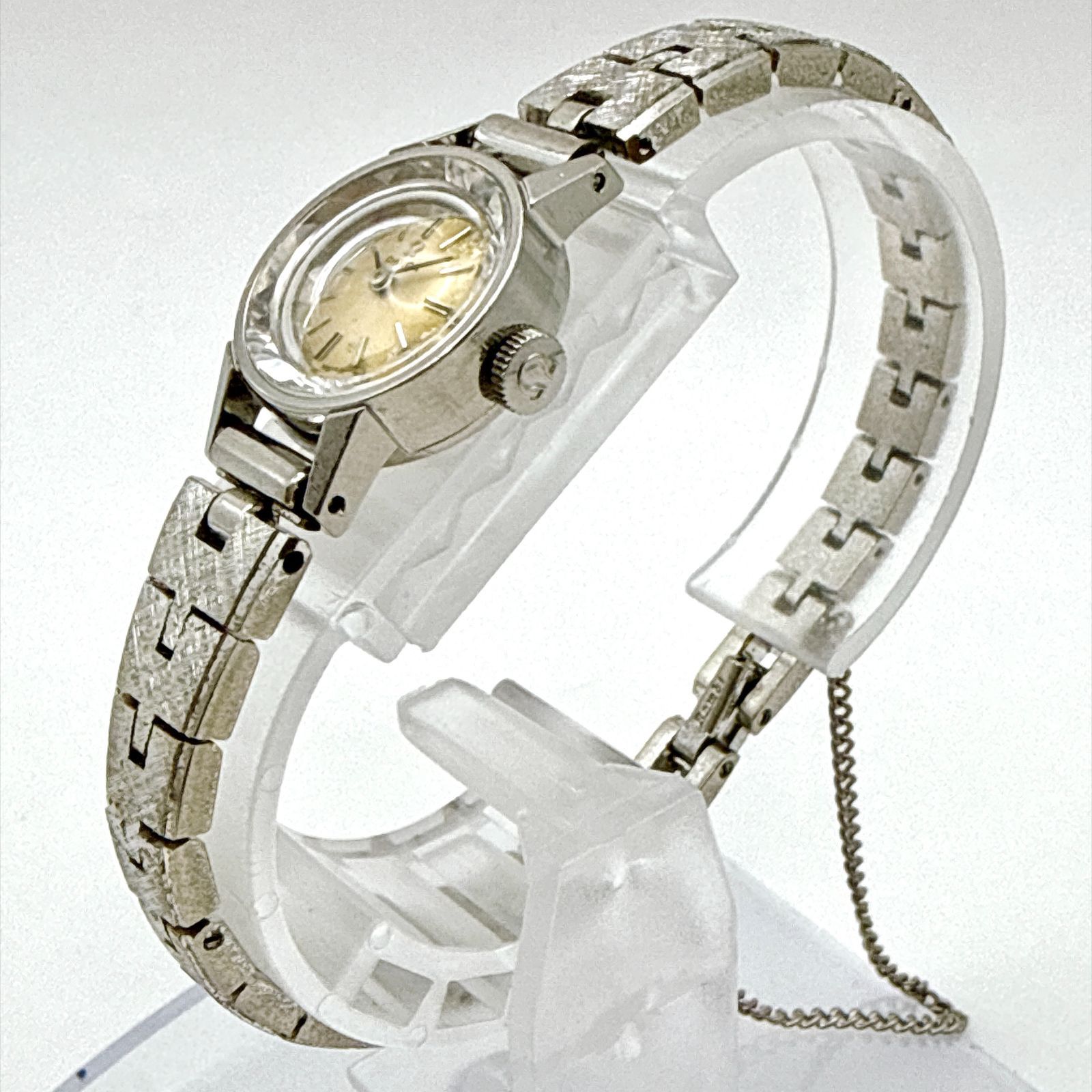 【稼働品】OMEGA オメガ カットガラス 手巻き アンティーク腕時計 A158【稼働・アンティーク】 OMEGA オメガ カットガラス カクテル