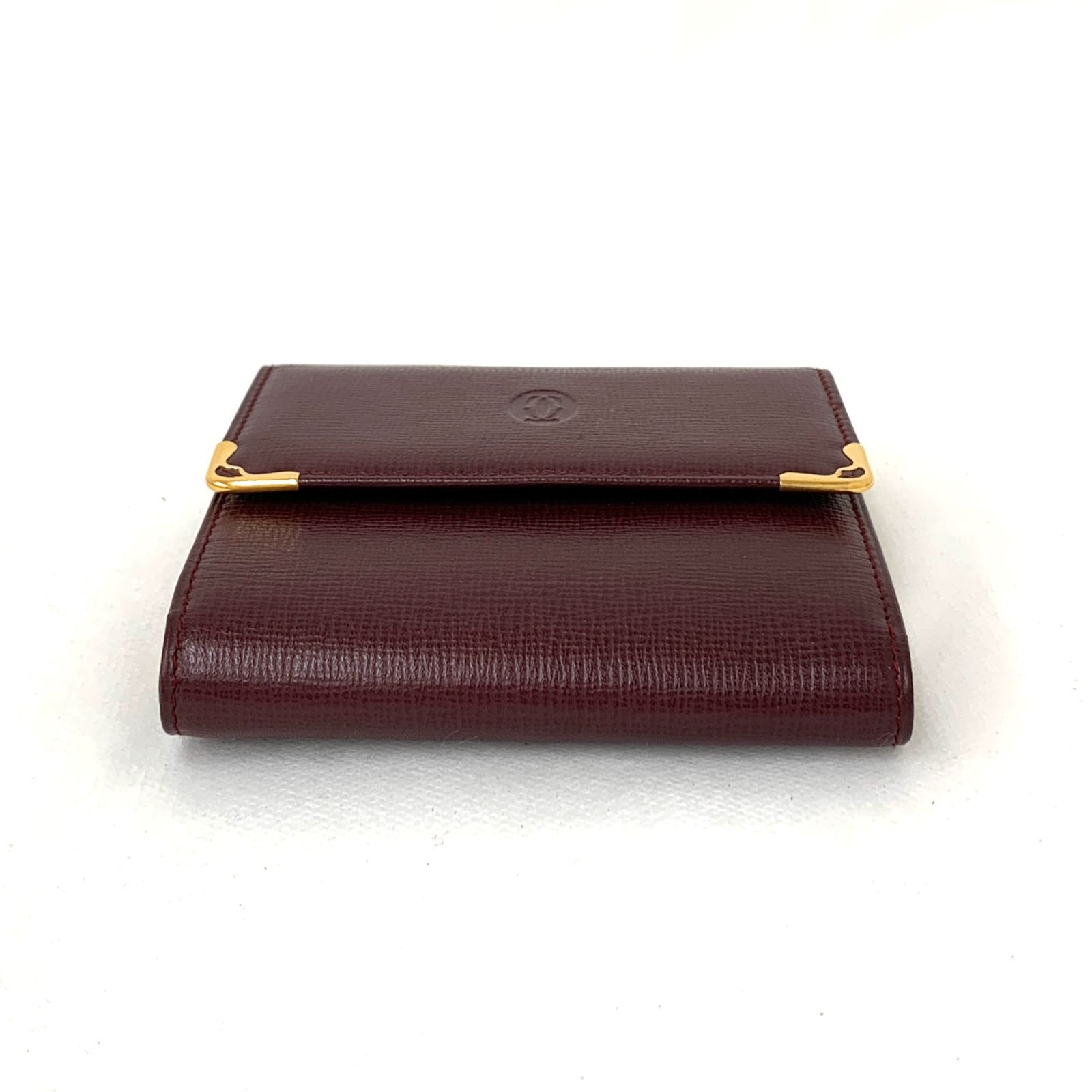 D8990 新品未使用！ Cartier カルティエ マストライン 三つ折り がま口