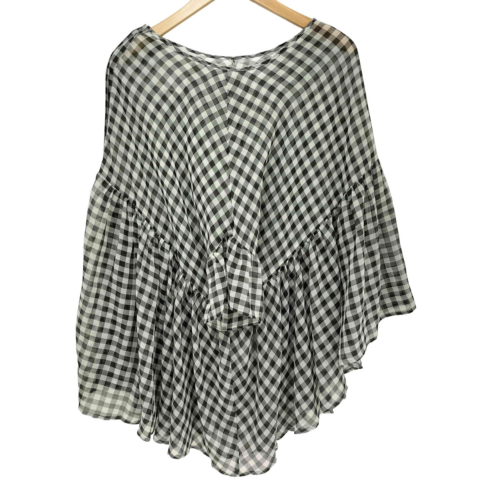 ビアズリー BEARDSLEY 23SS エコポリギンガムシアーブラウス