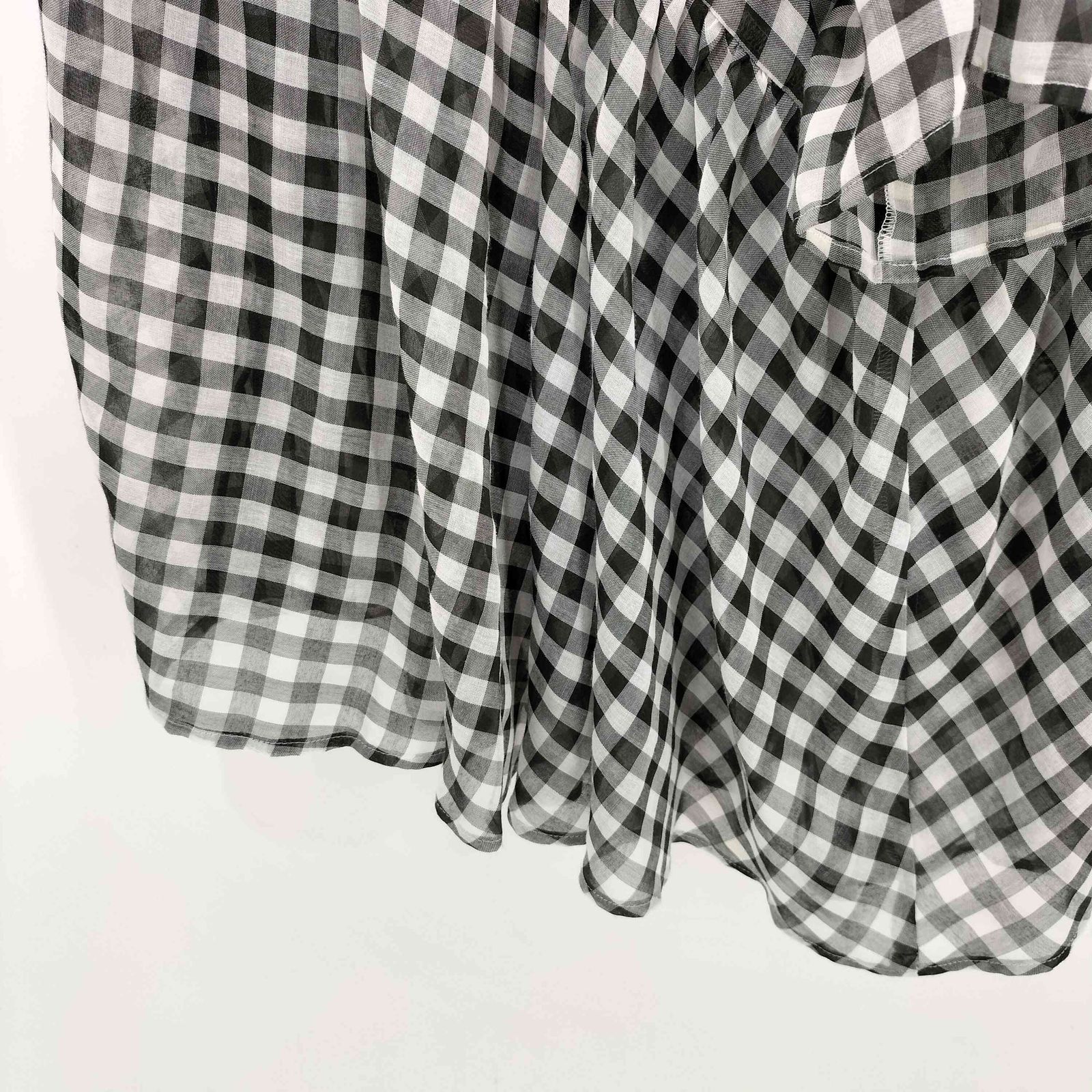 ビアズリー BEARDSLEY 23SS エコポリギンガムシアーブラウス