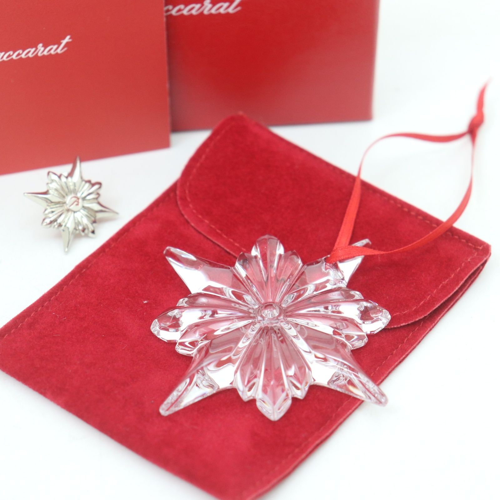 【新品】 Baccarat バカラNOEL ノエル オーナメント 2022GD ITW59BRZY4LA 美品 Baccarat バカラ クリスタルガラス クリスマス