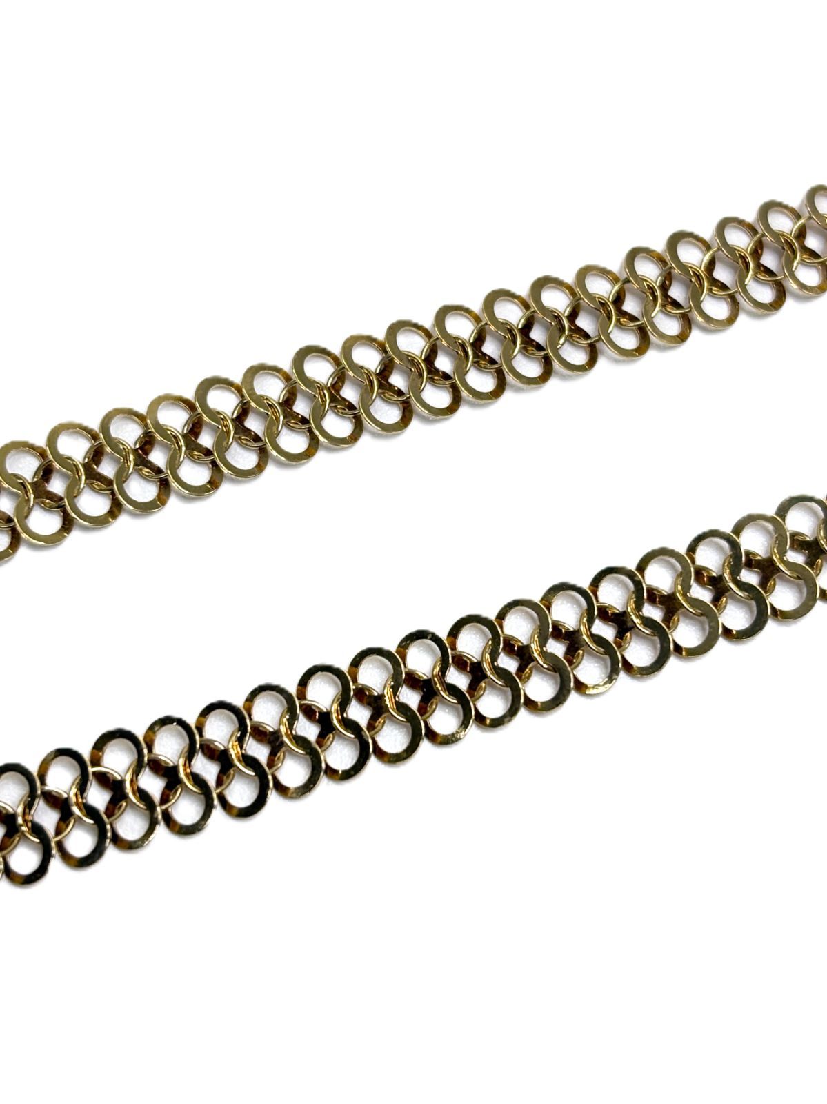 K18 ネックレス 輪 ファッション ネックレス 41cm 8.0g