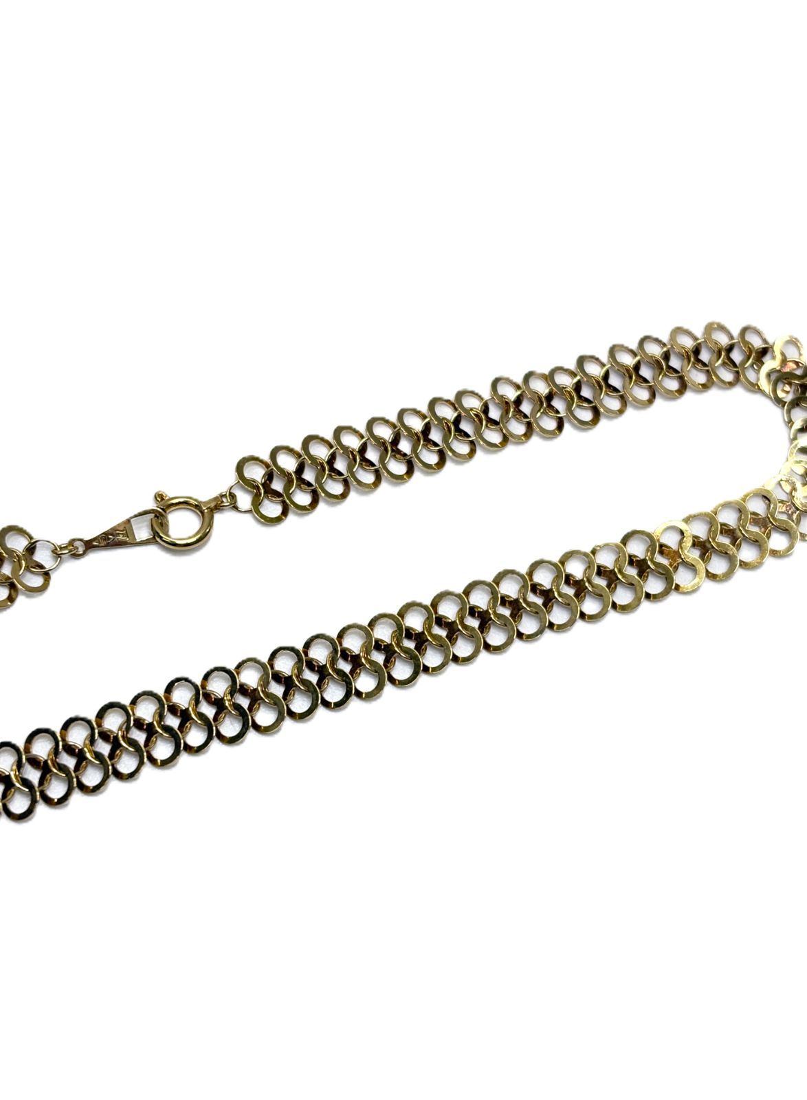 K18 ネックレス 輪 ファッション ネックレス 41cm 8.0g