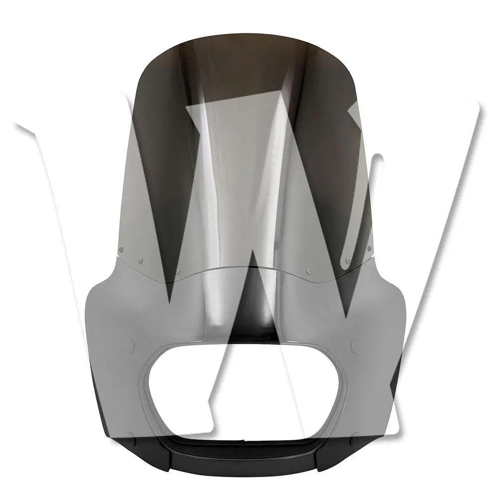 ハーレー ソフテイル M8 ファット ボブ FXFB FXFBS 2018-2023年式モデル フロント ヘッドライト フェアリング ヘッドライトバイザー シールド マスク ガード カバー カウル キット ブラック ブラウン 茶色 パーツ カスタム バイク