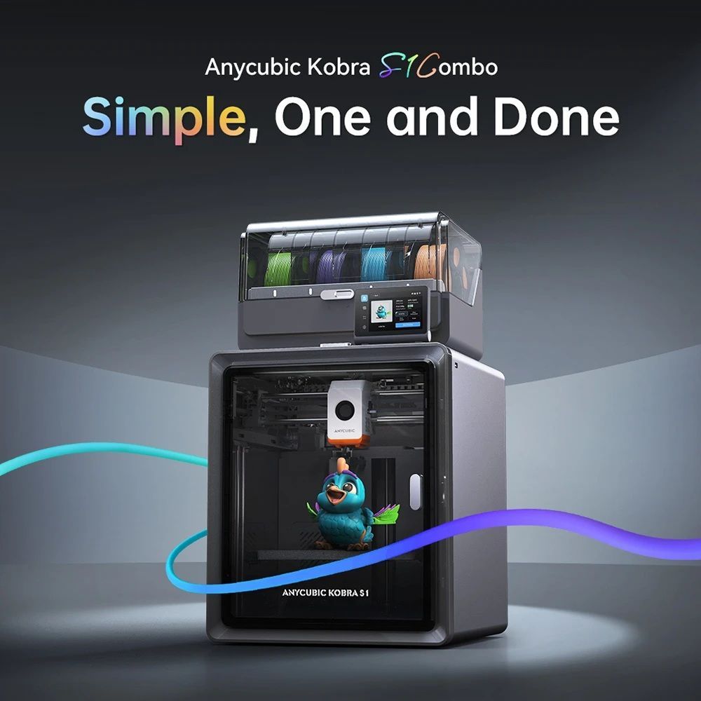 3Dプリンター Anycubic Kobra S1 Combo フィラメント供給ユニット+3D