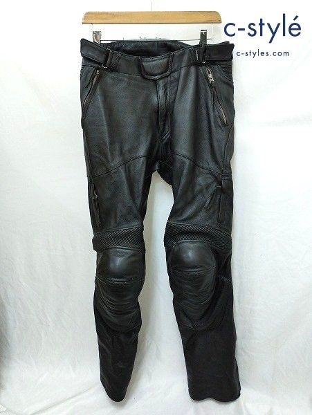 [人気] KADOYA カドヤ ライディングパンツ L ブラック レザー プロテクター K'S LEATHER | ★ B100