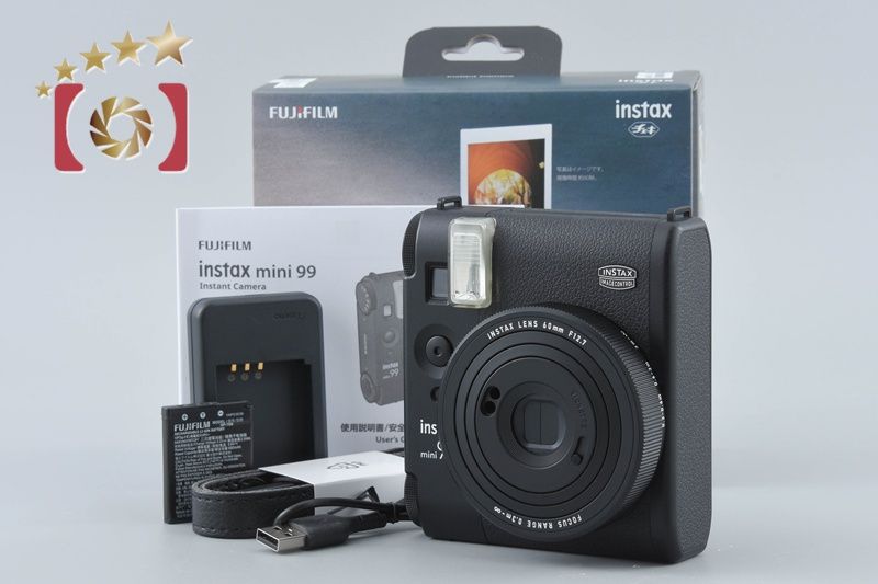 【中古】FUJIFILM 富士フイルム instax Mini 99 ブラック インスタントカメラ 元箱付き
