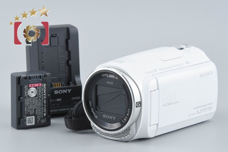 【中古】SONY ソニー ハンディカム HDR-CX670 ホワイト デジタルビデオカメラ 多言語対応