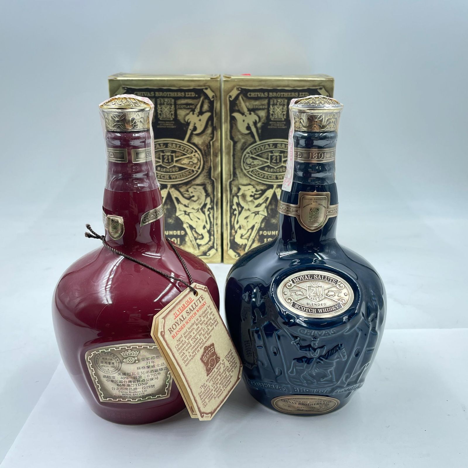7G0087G008　Chivas Regal シーバスリーガル ロイヤルサルート 21年 青赤ウイスキー 新品