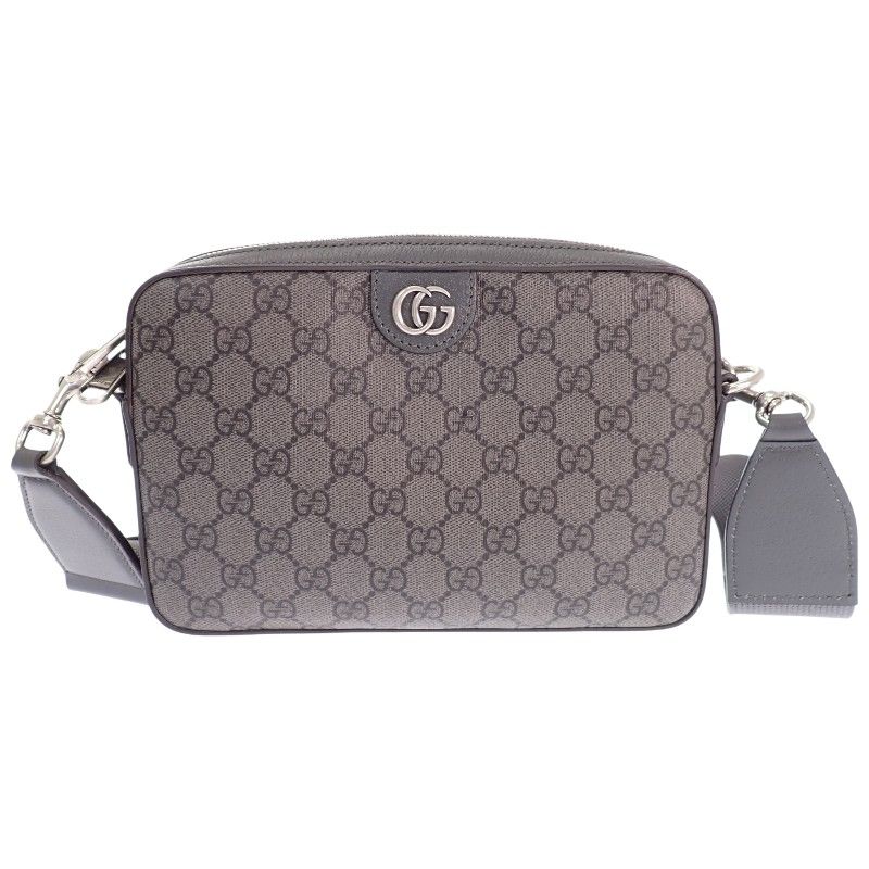 グッチ GUCCI オフィディア スモール クロスボディバッグ 699439 ボディバッグ ショルダーバッグ セカンドバッグ GGキャンバス グレー メンズ レディース【中古】【ABランク】