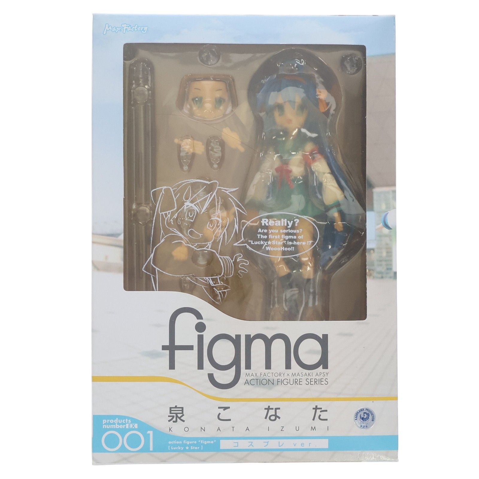 Figma EX-001 Konata Izumi Cosplay ver. Lucky Star Figura móvil completa Wonder Festival 2008 Winter Limited Max Factory