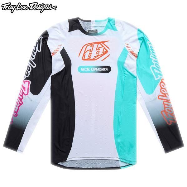 Troy Lee Designs トロイリーデザインズ TDU230 SEPROジャージ カラー：SEVER WHITE/TEAL サイズ：L