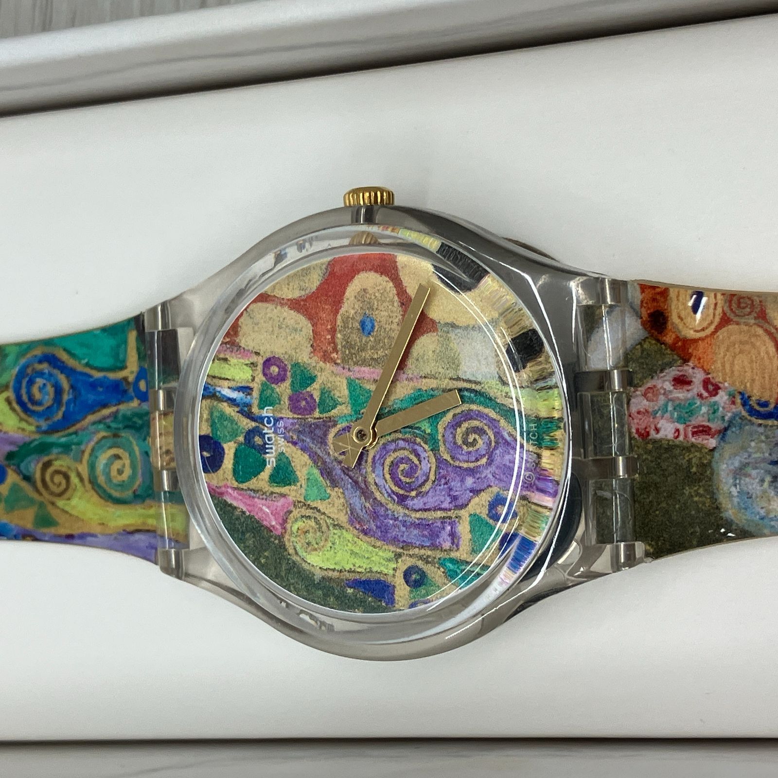 swatch MoMa コラボ時計 デザイナーズ クリムト クォーツ（A7-178