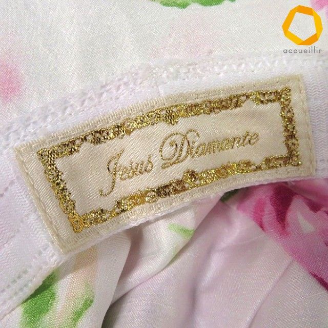 Jesus Diamanteジーザスディアマンテぼかし薔薇リボン付きカチューシャ ah ジーザスディアマンテ JESUS DIAMANTE 帽子 白 ピンク 緑 ぼかし