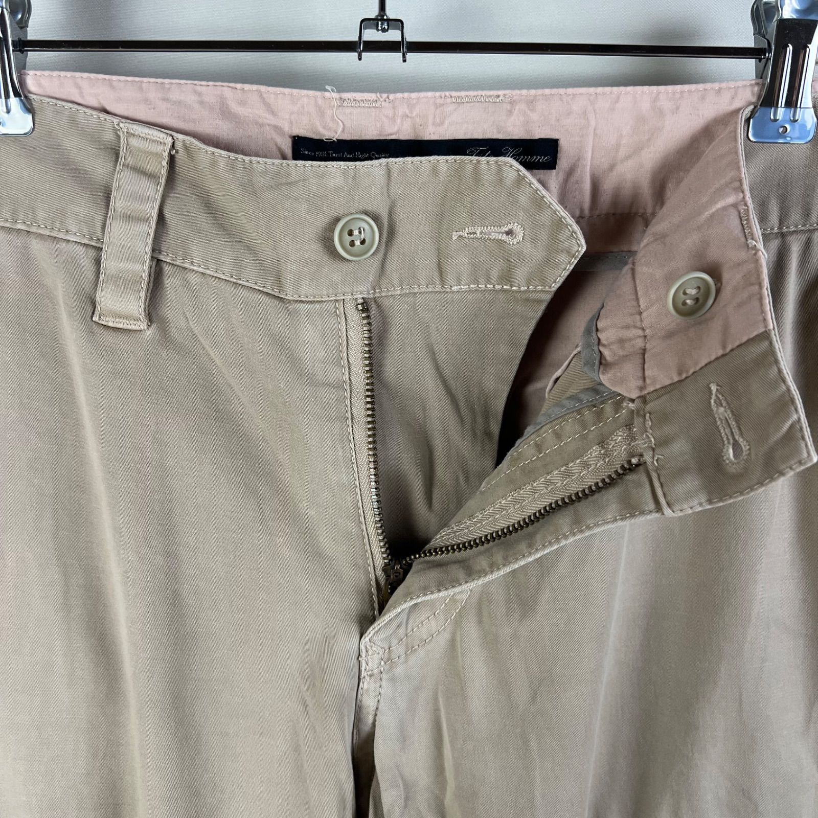 TETE HOMME 00s y2k archive cotton cargo pants 6 L テットオム