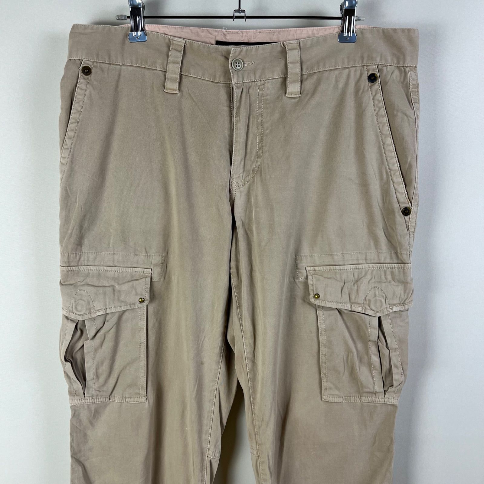 00s TETE HOMME PLAG ギミック カーゴパンツ TETE HOMME 00s y2k archive cotton cargo pants 6 L テットオム