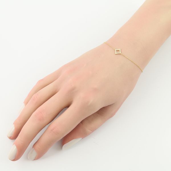 アーカー K18YG ダイヤモンド ブレスレット アーカー ブレスレット ダイヤ ダイヤモンド 0.08ct ダイヤ
