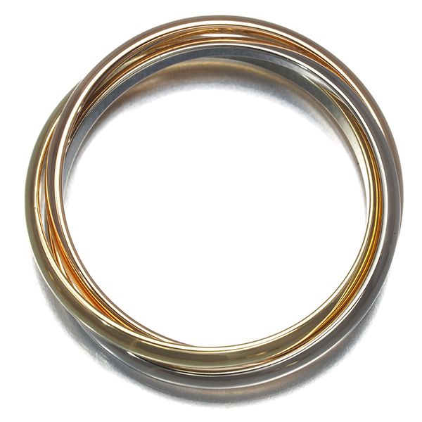 カルティエ トリニティ リング スリーカラー XS 53号 K18YG/WG/PG