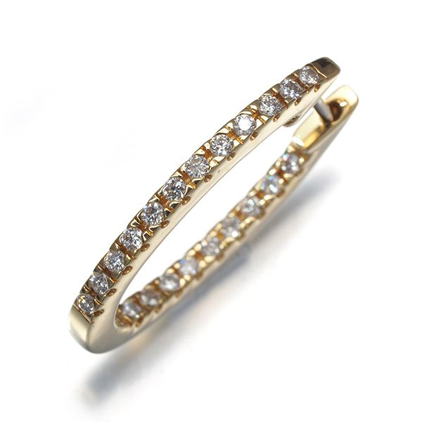 ポンテヴェキオ ピアス ダイヤ ダイヤモンド 0.18ct フープ 片耳 K18YG #198601 47,880円