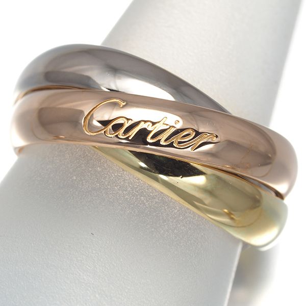 カルティエ トリニティ リング スリーカラー クラシック 47号 K18YG/WG/PG #197232 144,000円
