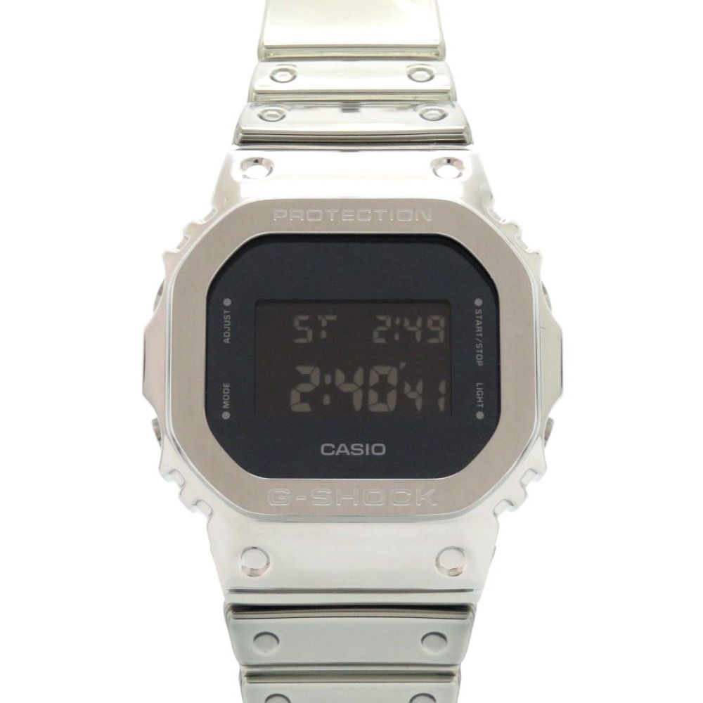 新品同様 カシオ G-SHOCK GM-5600YM-8JF FINE METALLIC SERIES SS 樹脂 ブラック クオーツ デジタル 腕時計 黒文字盤 Gショック 1459 CASIO