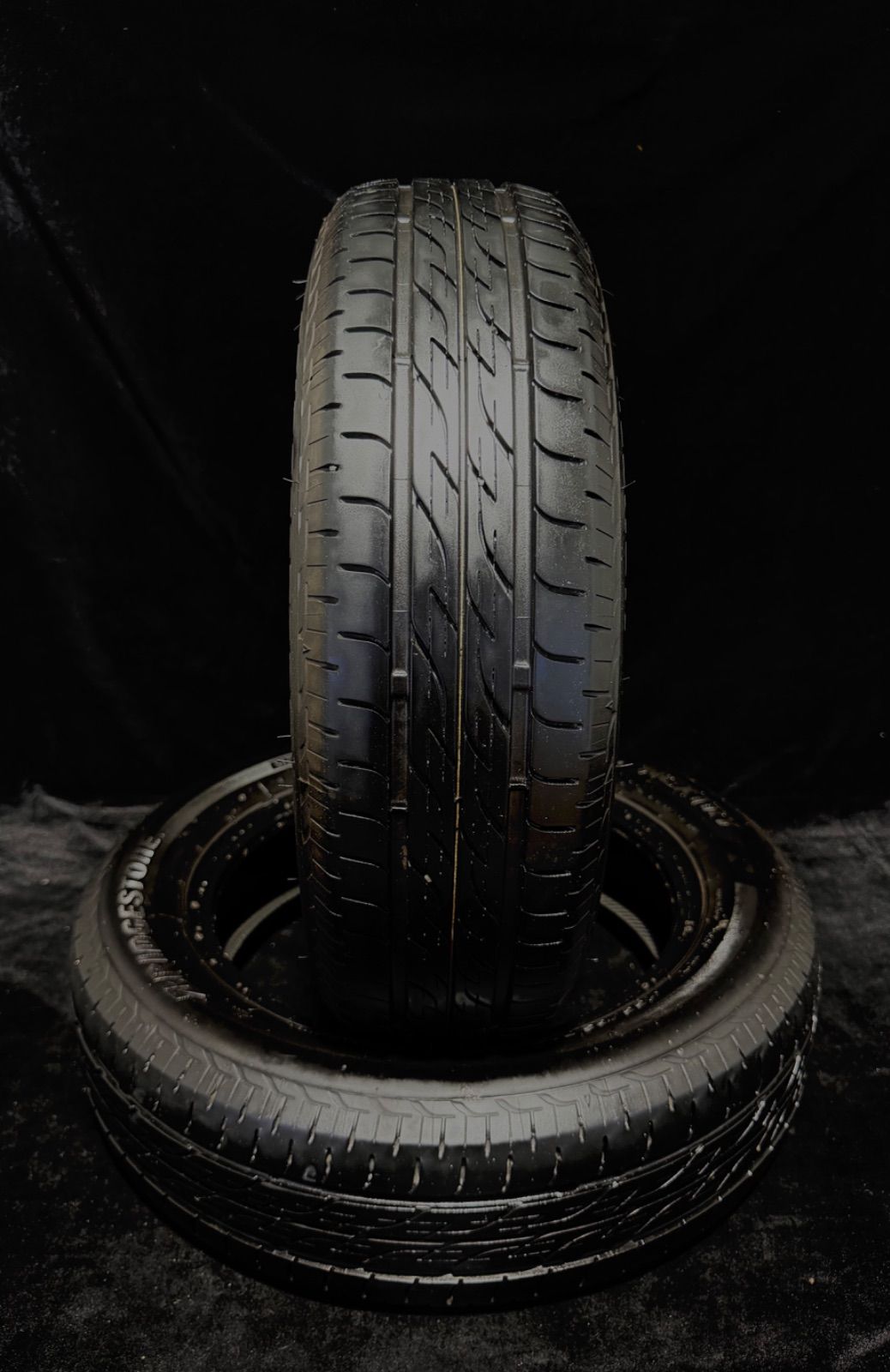 22年製 中古タイヤ2本セット ブリヂストン 155/65R14 75S 8分山 サマー