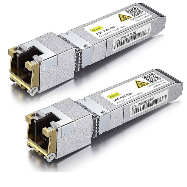 <サ>10Gtek 10GBase-T SFP+モジュール, 10G-T 低発熱タイプ 光モジュール