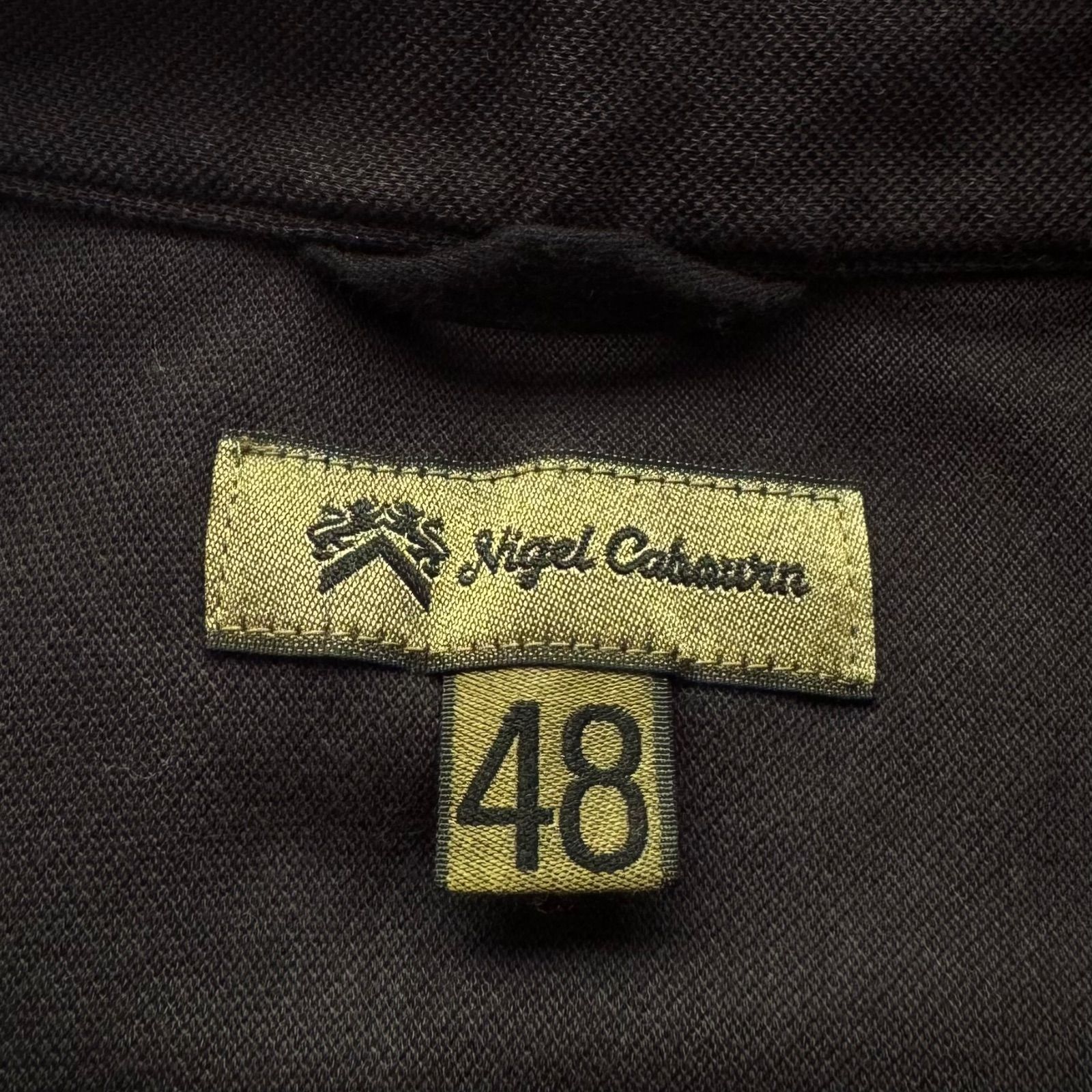 Nigel Cabourn ナイジェルケーボン 日本製 ブラック 半袖 BD ボタン