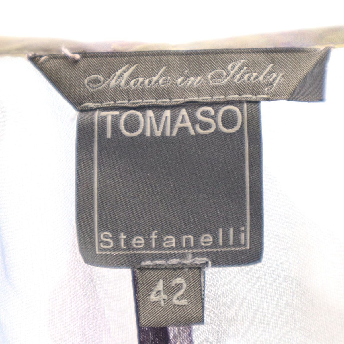 TOMASO Stefanelli トマソステファネリ イタリア製 花柄 ノースリーブ 