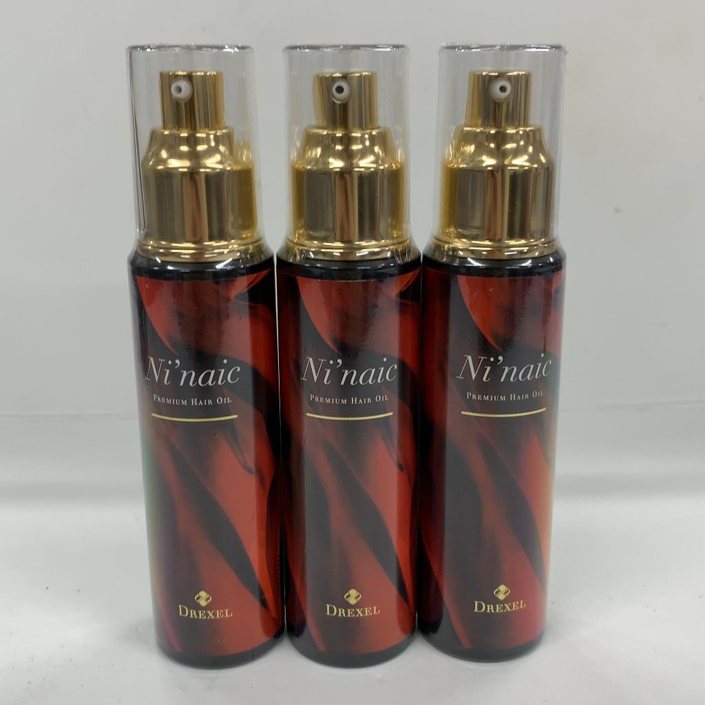 Z2126 DREXEL ニナイク Ni'naic プレミアムヘアオイル 80mL 計3点セット【夏のスキンケアキャンペーン フェイスパックプレゼント】
