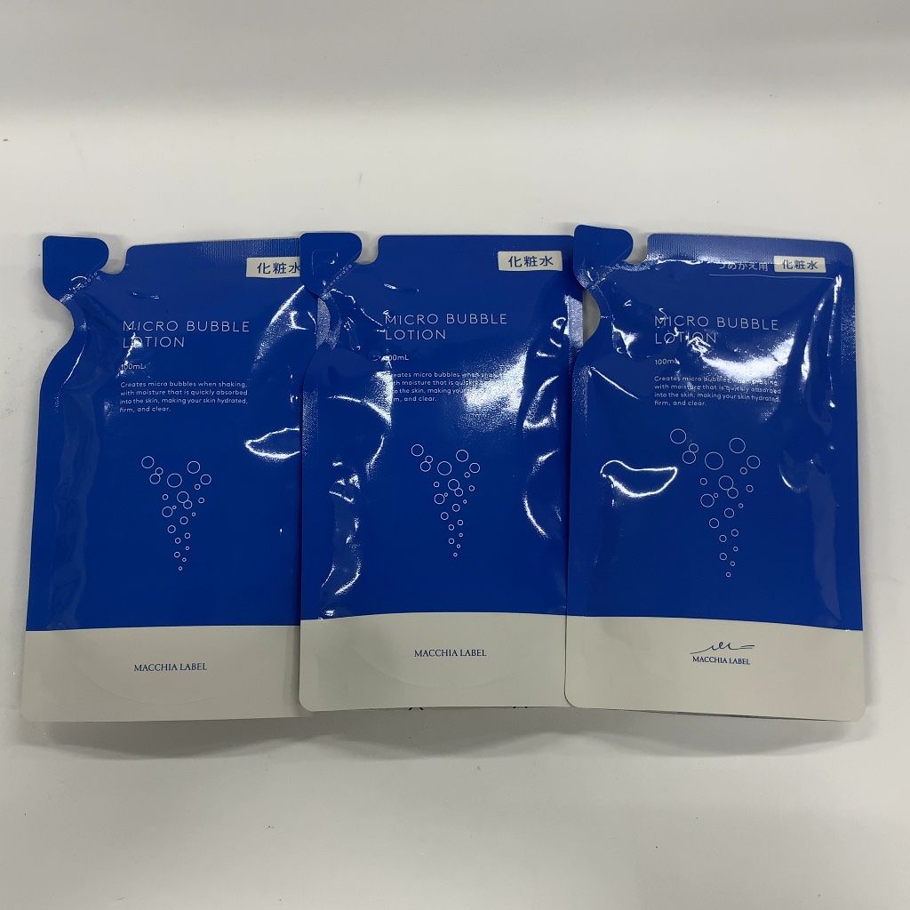 Z2120 K MACCHIA LABEL マキアレイベル 薬用マイクロバブルローション 100mL 計3点セット【夏のスキンケアキャンペーン フェイスパックプレゼント】