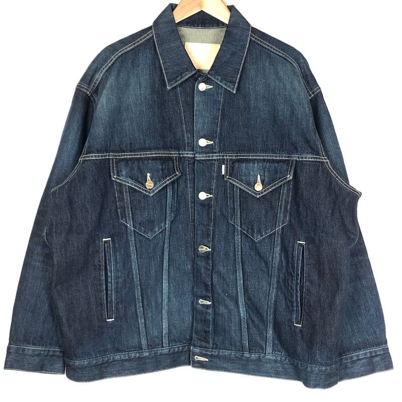 【中古品】 GRAPHPAPER グラフペーパー SELVAGE DENIM TRUCKER JACKET GU261-20055DB セルベッジ デニム トラッカー ジャケット アウター 【140-260727-sa-14-tei】