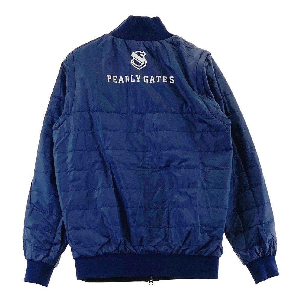 PEARLY GATES パーリーゲイツ 2WAY リバーシブルジップジャケット サイズ：0 PEARLY GATES パーリーゲイツ 2WAY リバーシブル 長袖 中綿