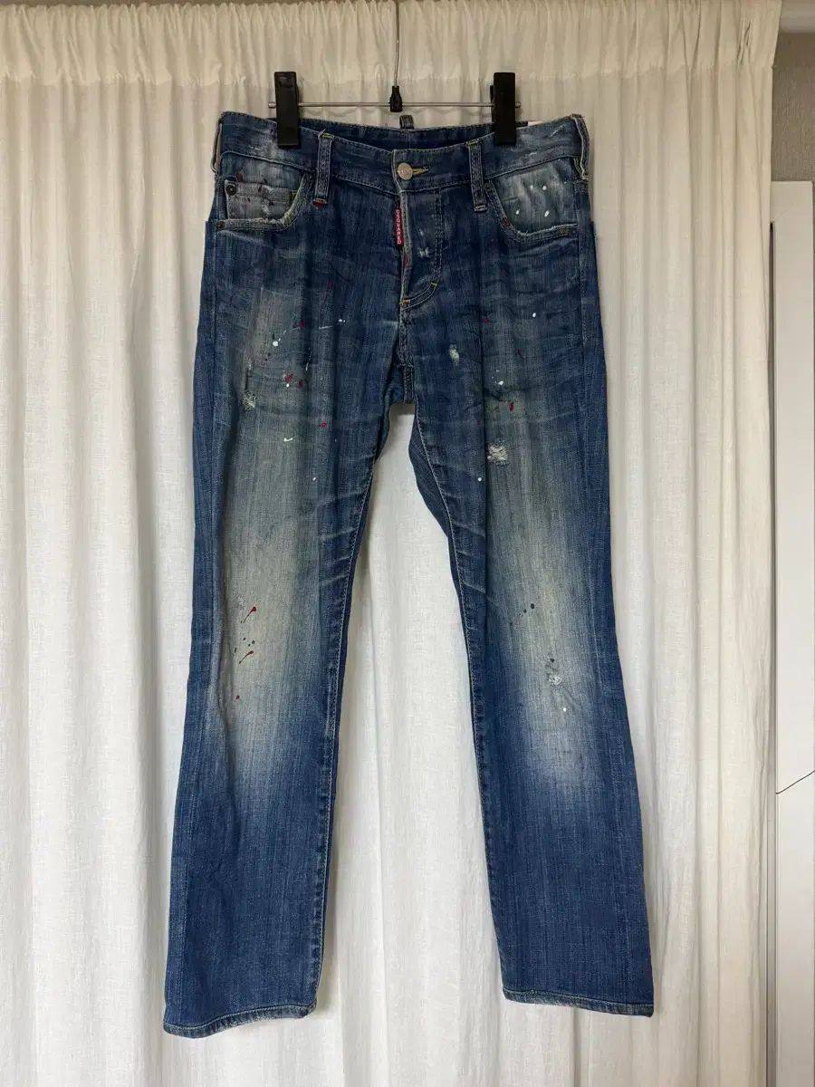 正規品 DSQUARED2 ペイント ウォッシュ デニム 46サイズ (定価 37万)