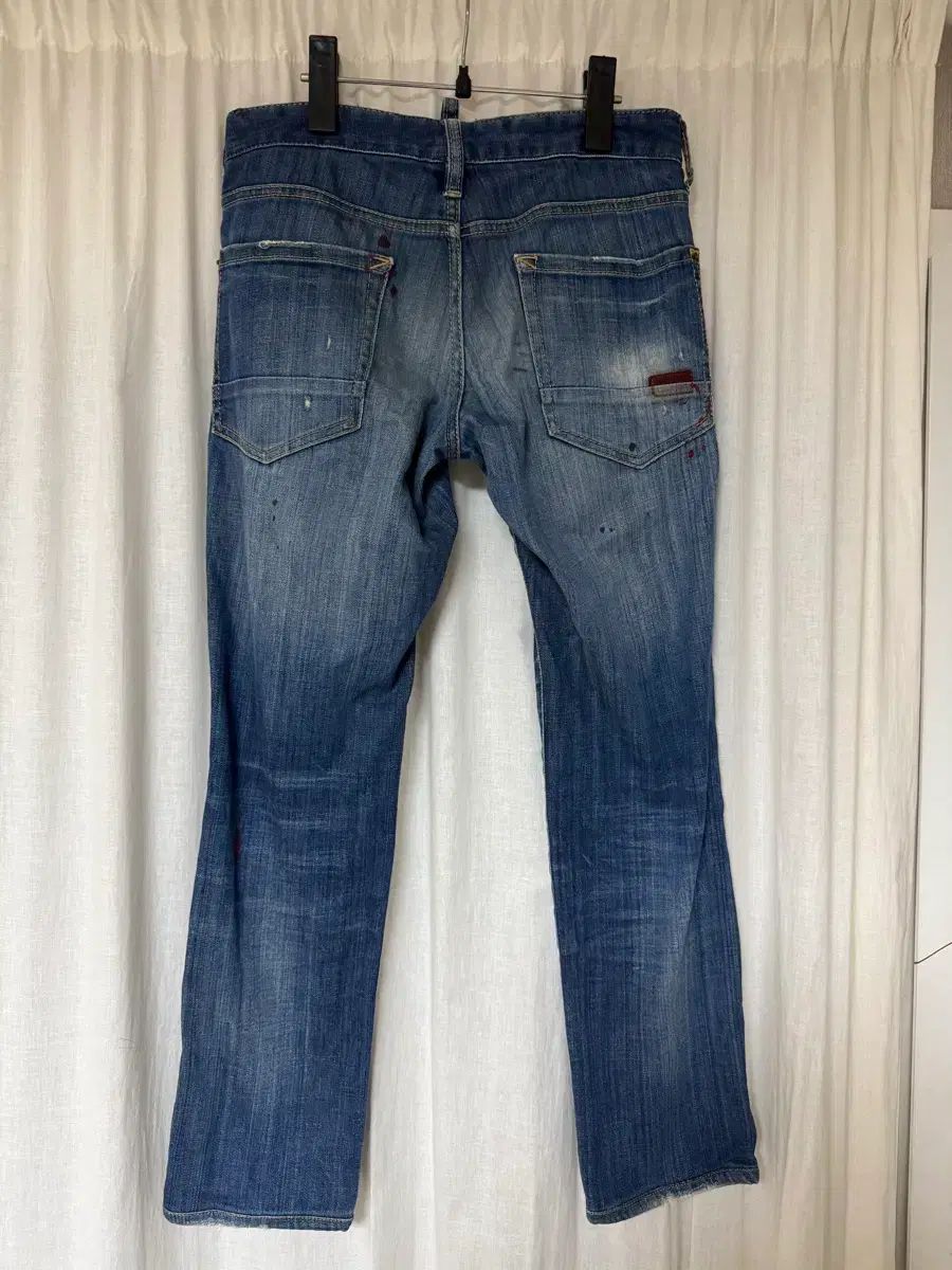 メルカリ市限定価格！dsquared2 SAILOR Jean46ティファニー 正規品 DSQUARED2 ペイント ウォッシュ デニム 46サイズ (定価 37万